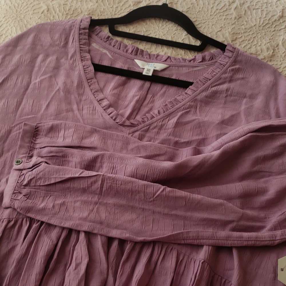 BohobRuffle Edge Peasant Top